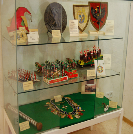 Vitrine im WKG Museum
